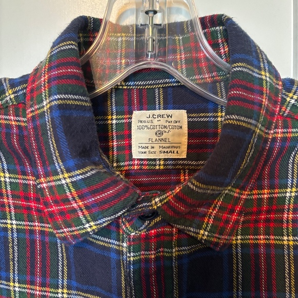 Vintage J.Crew Men’s Flannel Shirt (100% Cotton) - Picture 1 of 11
